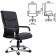 Office armchair Brabix Space EX-508, eco-leather, chrome, black