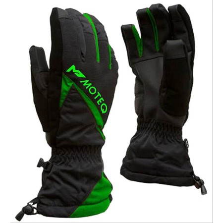 Winter gloves "Snowball", size XXXL, black, green