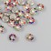 Decor for creativity plastic "Flower color crystals" set 30 pcs silver mix 0.8x0.8 cm 975092