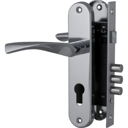 Fuaro set f1511w/b cp castle case, with handle, chrome color