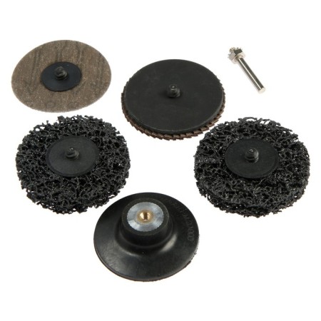 A set of tundra circles, 2 coral, petal, grinding, 75 mm, with an adapter, 5 pcs.-1