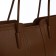 Bag Women's Tout with zipper, brown color
