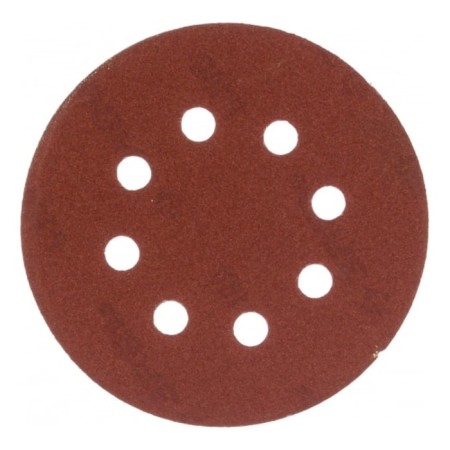 Circle of abrasive grinding bison 35562-125-180, perforated, P180, 125 mm, 5 pcs.-1