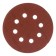 Circle of abrasive grinding bison 35562-125-180, perforated, P180, 125 mm, 5 pcs.