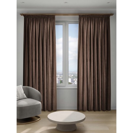 Decofest "Violetta" curtain, size 200x280 cm, dark brown color-3