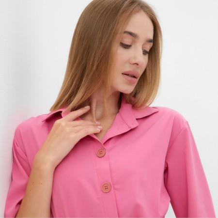 Women's dress Minaku: Enjoy color bright pink, river 44-1