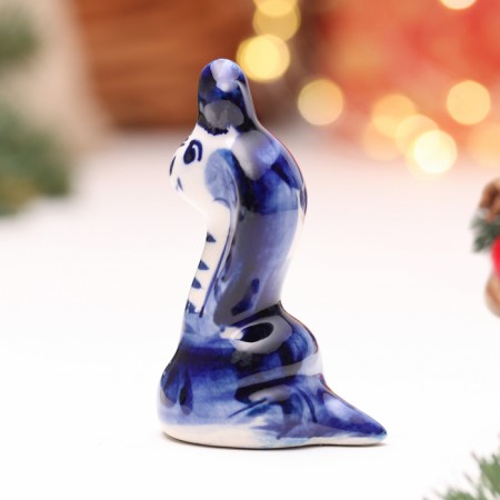 Souvenir "Snake of Martha", Gzhel, 6.8 cm-1