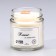 Aromatic candle made of soy wax in a bank, 150 g, coconut and chocolate