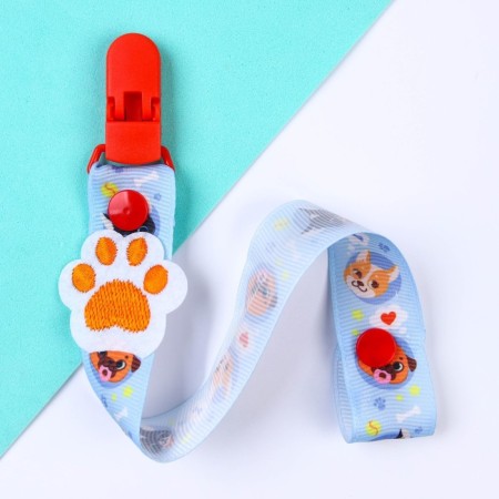 Holder for the nipple - dummy "Trend. Dogs ", on the tape-13