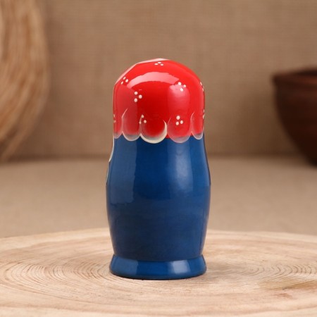 Matryoshka "Love", red scarf, 5-doll, 11.5 cm-2