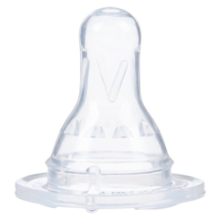 A bottle for feeding, classic throat, glass, slow flow, from 6 months, 150 ml., Mix color-18