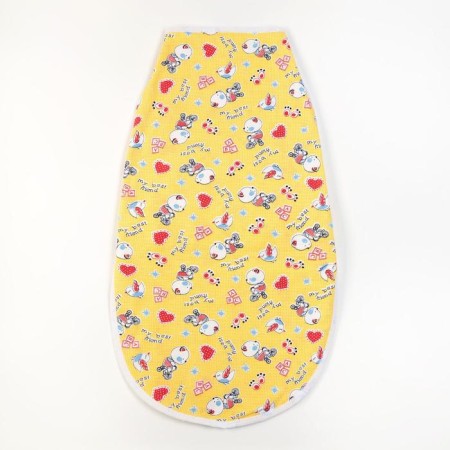 Velcro diaper, height is 50-62 cm, culinary, yellow color, print mix-3