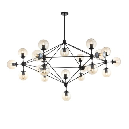 Ceiling Ceiling ST LUCE. SL549.403.21. Stampo. 21x40 watts, E27, 170x170x120 cm, black color