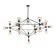 Ceiling Ceiling ST LUCE. SL549.403.21. Stampo. 21x40 watts, E27, 170x170x120 cm, black color