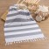 Towel Peshtemal Lovelife "strips", col. gray, 100x180 cm, 100% cotton, 180 g/m2