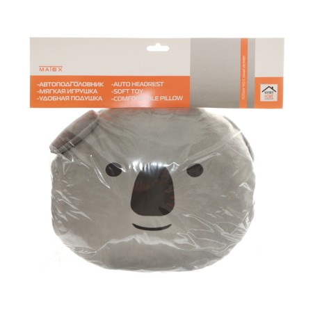 Pillow on the head restraint Matech Mimimish Line, 33 x 31 x 10 cm, gray-6