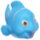 A set of rubber toys for the bathtub "Pups with colored fish", 6 pcs, crush me
