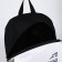 School textile “anime” school, 46x30x10 cm, vertical pocket, black color, white