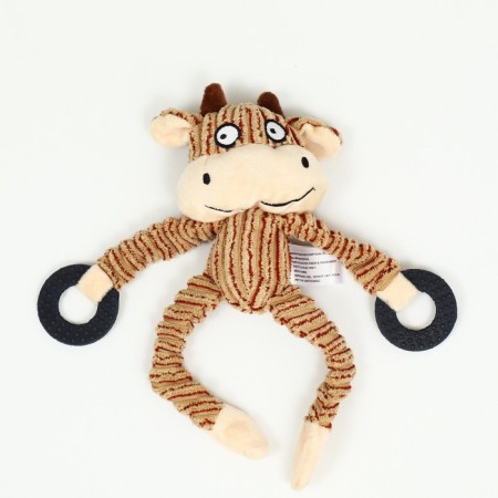 Textile toy with rubber rings "Bull", 26 x 10 cm-1