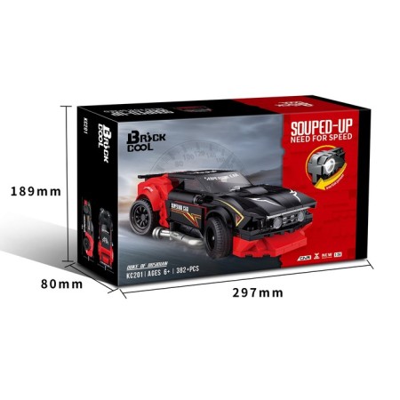 Designer Race "Black buffalo", inertial mechanism, 382 parts-3