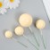 Decor for creativity "Balls Yellow" d = 2; 3; 3.5 and 4 cm set 20 pcs
