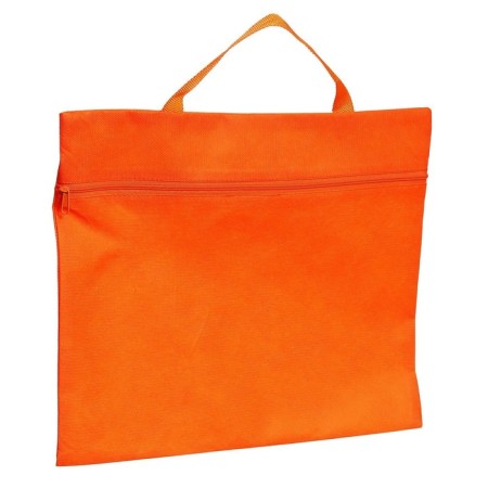 Conference folder with A4 handle, 350 x 270 x 10 mm, textile (spanbond), orange color, calligrata-2