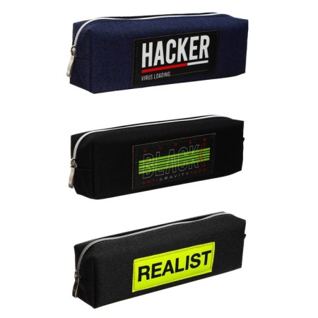 Penal soft, 1 compartment, voluminous, 50 x 210 x 40 mm, Devente, Super Black, Mix 3 types