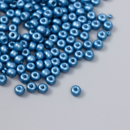 Glass beads 6/0 "midnight-blue" 15 g
