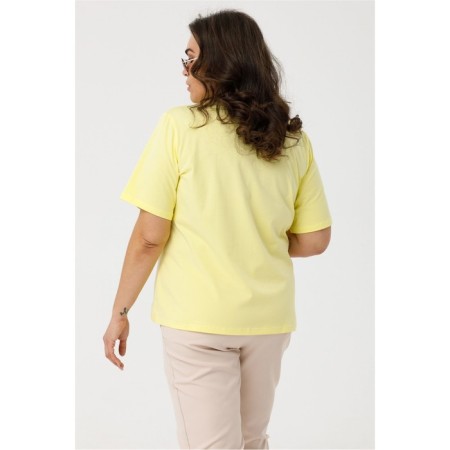 T -shirt female, size 54, yellow color-2