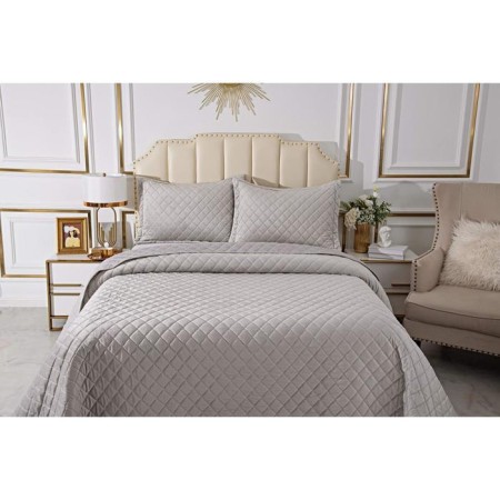A set with a veil "Nathaniel", size 160x220 cm, 50x70 cm, color light gray-1