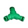 Tee, fast -fast connection, plastic, Greengo