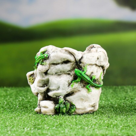 Figure Kashpo "Stone with Lizards" 17x15x15cm-3