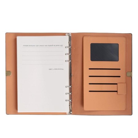 Organizer on the rings "Style" A5, 90 sheets in the ruler, on the elastic band, the cover of light, mix-6
