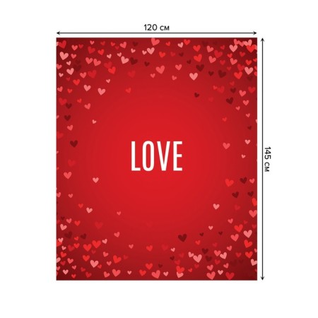 Tables on the table "Love", rectangular, Saten, size 120x145 cm-1