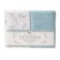 Knitted diaper, size 90x120 cm, blue color
