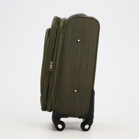 Small suitcase 20 "on lightning, code castle, with extension, khaki color-3