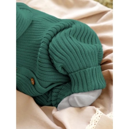 Knitted Knitted Children's Pure Love Tot, height 74 cm, green color-7