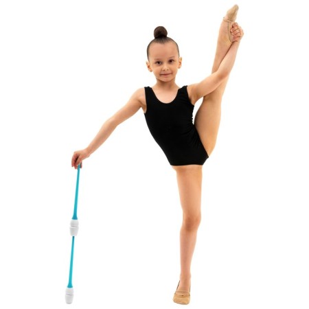 Bulas for rhythmic gymnastics inserted Grace Dance, 36 cm, white/blue color-5