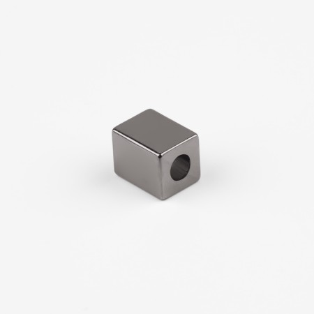 Tip for a cord, d = 4 mm, 10 × 7 × 8 mm, 10 pcs, black nickel color-2