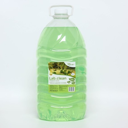 Liquid soap of pale green tea tree and olive, PET 5 liters