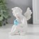 Polystone souvenir "Snowthrough angel with a colored bird" 7x6x5.5 cm