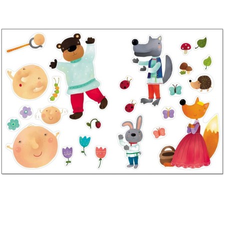 Favorite fairy tales with stickers "Kolobok"-2