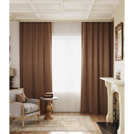 Curtain "Dundi", size 180x280 cm, cocoa color