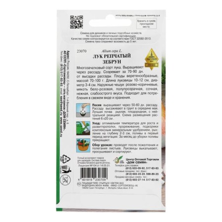 Onions are onion "zebrun", 70 pcs.-1
