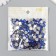 Decor for creativity plastic "Rhinestones. Bright blue" set 300 pcs d = 0.8 cm