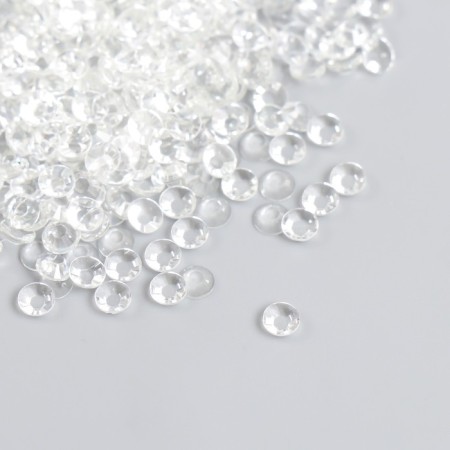 Decor for creativity plastic "Crystals. Transparent" set 10 grams d = 0.4 cm