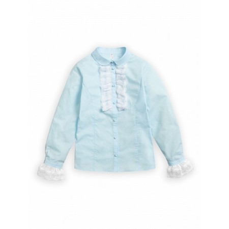 Blouse for girls, height 122 cm, blue color-1