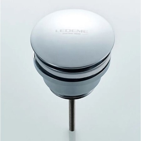 Bottom valve Ledeme L67, for a shell, brass, chrome-3