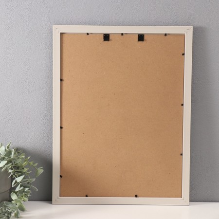 Photo frame plastic 30x40 cm "Basket weaving" beige 33.4x43.4 cm-2
