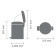 Brabantia Newcon bucket, plastic inner bucket, with a pedal, white color, 5 liters